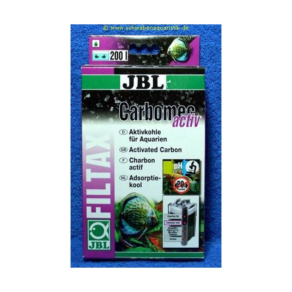 JBL Carbomec activ 6234500 Hochleistungs-Aktivkohle für Filter von Süßwasser Aquarien,800 ml 