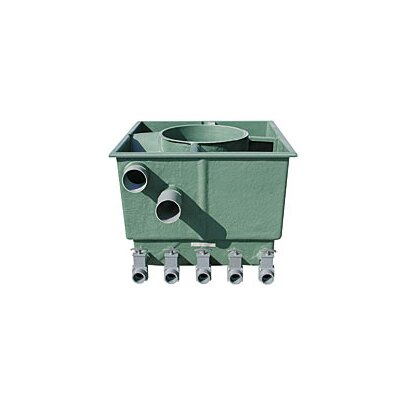 AquaLogistik Center-Vortex Filter C 80 leer ohne Deckel  u. Zugschieber, inkl.  Verrohrung, ohne Mitteldom